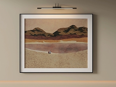 侘寂儿童挂画 侘寂抽象油画