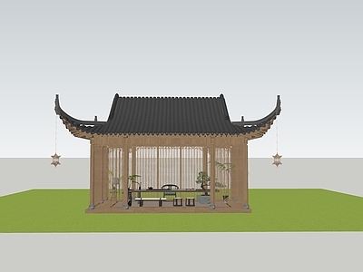 中式古建亭子 现代亭子