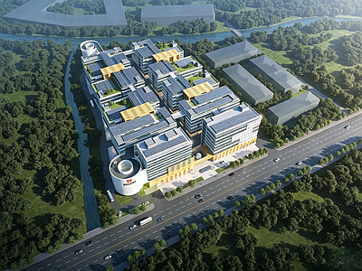 产业园建筑 产业园全套施工图 制造产业园 工业上楼 产业园 产业园施工图