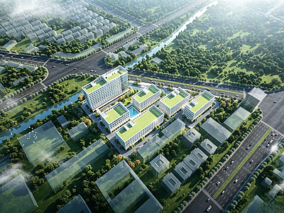 产业园建筑 产业园全套施工图 产业园 科技研发产业园 办公产业园 产业园