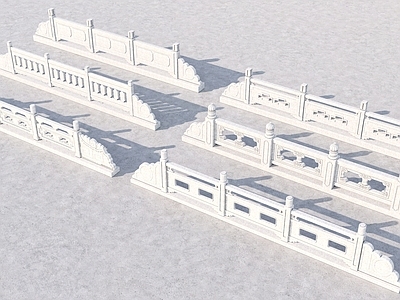 中式古建栏杆
