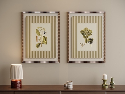 中古风挂画组合 中古风组合装饰画