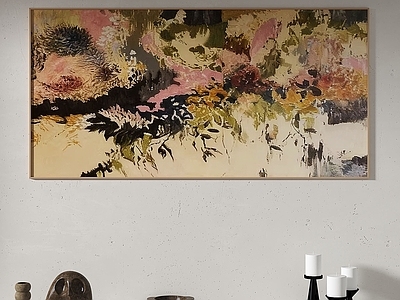 侘寂抽象挂画 侘寂抽象复古挂画