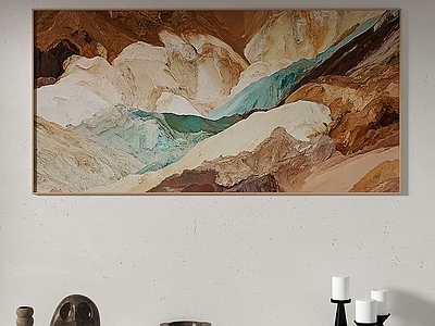 侘寂抽象挂画 侘寂抽象复古挂画