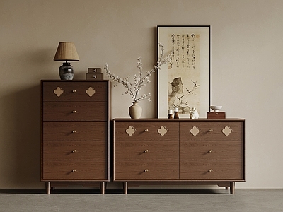 中古风玄关柜 端景柜 斗柜