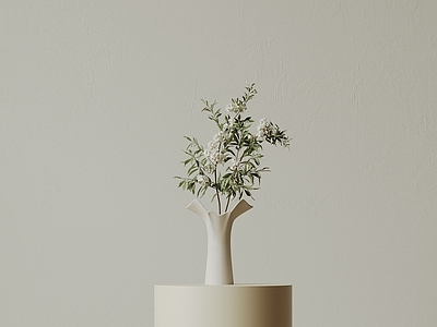 侘寂花艺 现代中古花瓶花艺 新中式花瓶 侘寂风装饰品 极简玻璃花瓶 餐桌陶瓷花瓶