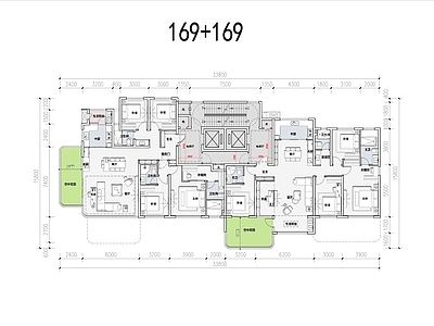 住宅楼建筑 169四代住宅 T2大高