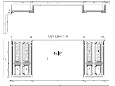 家具图库 法式书柜墙板 书柜墙板 法式书柜 法式墙板