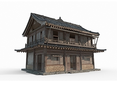 中式古建古建 古建筑 民房 商店 民居 房屋