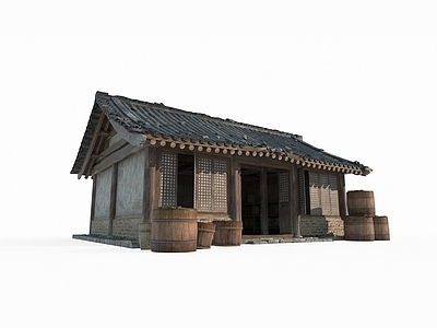 中式古建古建 古建筑 民房 商店 瓦房