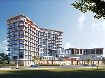 现代主义医院建筑 妇幼保健医院 市儿童医院