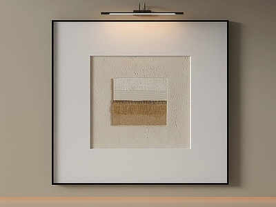 侘寂卧室挂画 侘寂中古抽象挂画