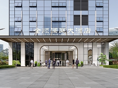 现代主义酒店外观
