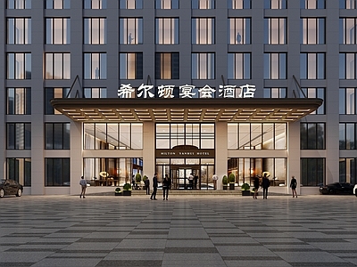 现代主义酒店外观