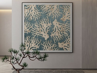 新中式落地画