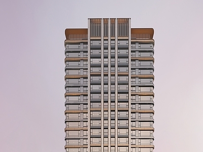 现代小高层住宅楼 高层住宅立面 豪宅立面 公建化立面