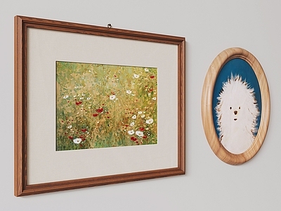 原木风儿童挂画 装饰挂画组合