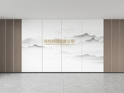 新中式形象墙 现代背景墙 前台背景墙 公司形象墙 接待背景墙 科技背景墙