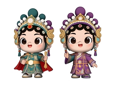 中式虚拟人物 手办 文化IP 玩具