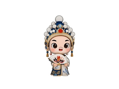 中式虚拟人物 手办 文化ip