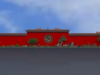 中式古建古建 徽派建筑 老北京围墙 古建 围墙 紫禁城