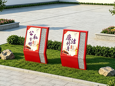 乡村改造 宣传栏标识