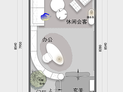 独立办公室 40㎡ 办公室