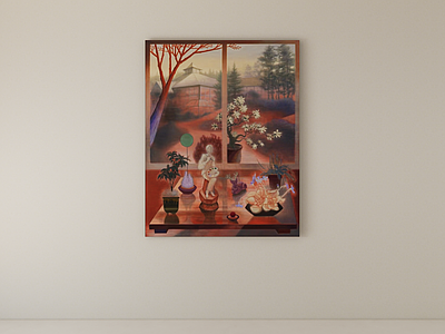奶油风油画 装饰画 挂画