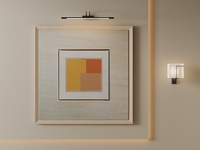 原木风抽象挂画 侘寂几何装饰画 暖色调色块画 玄关极简油画 大地色几何挂画 拼色方块装饰画