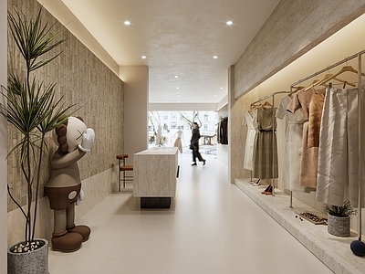 奶油风服装店