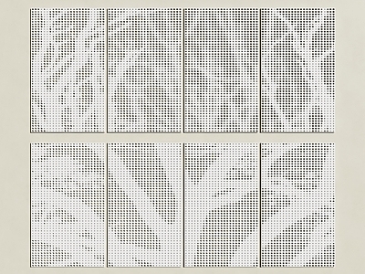 极简冲孔板 渐变孔板 穿孔护墙板 发光冲孔板 冲孔板隔断