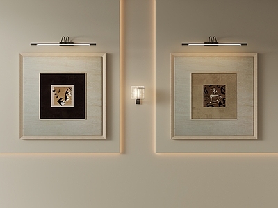 现代简约挂画 中古风简约挂画 新中式双联挂画 禅意装饰画 复古抽象双联画 客厅国风挂画