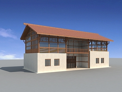 新中式其他住宅外观 新中式建筑 木屋 规划配套建筑 现代乡村民宿 乡村文旅用房