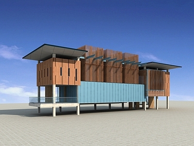 现代主义艺术风格建筑 公建 规划配套建筑 别墅 度假小屋 民宿
