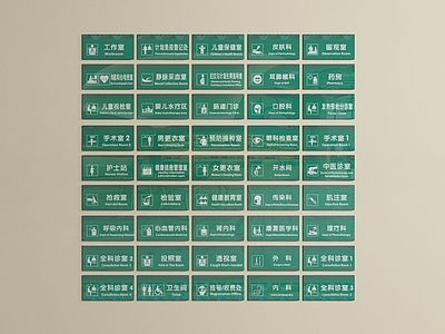 导视牌 医院门牌 导视牌 标识牌 科室
