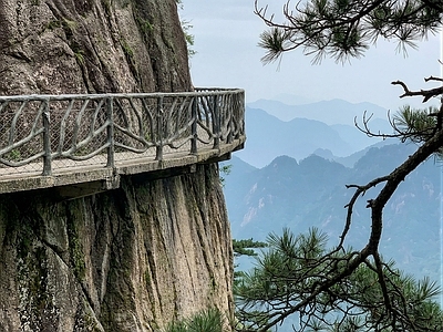 绝壁栈道 悬空栈道 云端栈道 土建结构施工图 平立剖节点图