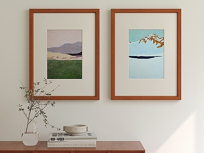 中古风挂画组合 现代简约挂画 北欧挂画组合 复古挂画