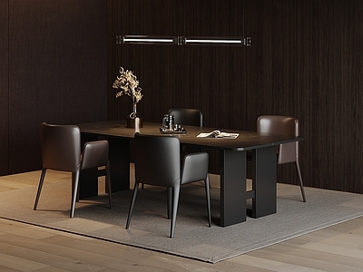 意式极简餐桌椅