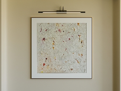 极简抽象挂画 侘寂肌理挂画 奶油风抽象油画 方形玄关装饰画 白底肌理抽象画 暖色点缀油画