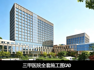 医院建筑 医院全套施工图纸 三甲医院 医院施工图 医院 医院