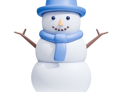 极简雕塑摆件 雪人 冬季装饰品 卡通雪人