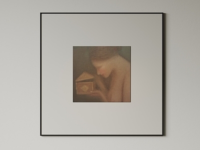 极简画框 现代极简挂画 高端艺术挂画 侘寂中古风画 意式肌理油画 黑白装饰画