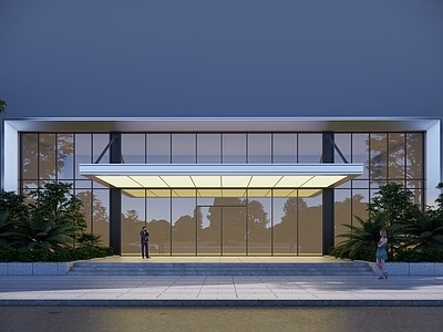 现代主义大门 现代建筑入口造型