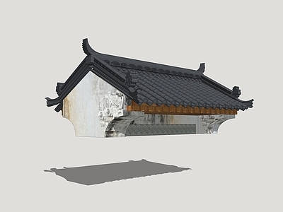 中式古建古建筑 古建屋顶 古风屋檐