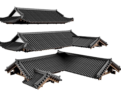 中式古建屋檐 屋檐 檐线 屋顶 瓦片顶 瓦片顶坡屋顶