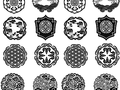 其他图库 花纹 纹理 贴图 中式 窗户窗花