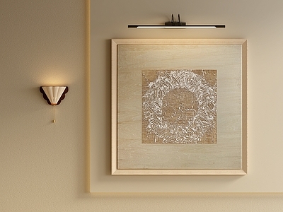 奶油风抽象挂画 肌理圆环抽象挂画 侘寂厚肌理装饰画 原木风肌理壁画 中古质感抽象画 客厅方形肌理挂画