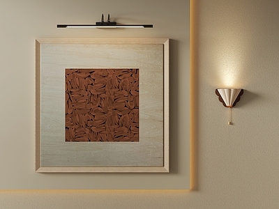 中古风油画 复古棕调肌理画 大地色肌理壁画 卧室棕调肌理壁画 样板间厚涂艺术画 民宿中古风装饰画