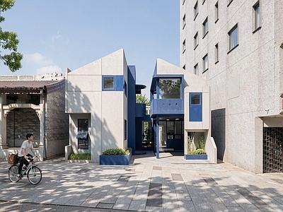 现代主义小公建 文化建筑 古城改造 改造建筑 展览建筑 商业建筑