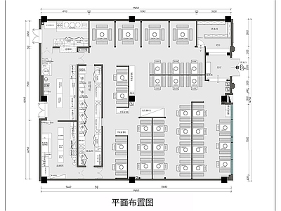 中餐厅 餐饮空间平面图 火锅店平面布置图 中餐厅平面图 烧烤店串串店平面